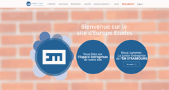 Desktop Screenshot of europe-etudes.com